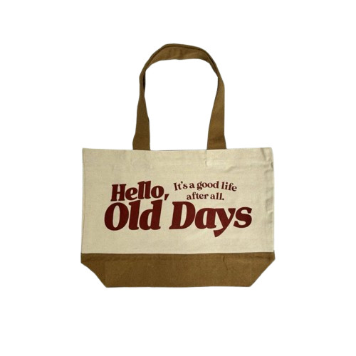 IT'S A GOOD LIFE 2 TONE TOTE BAG