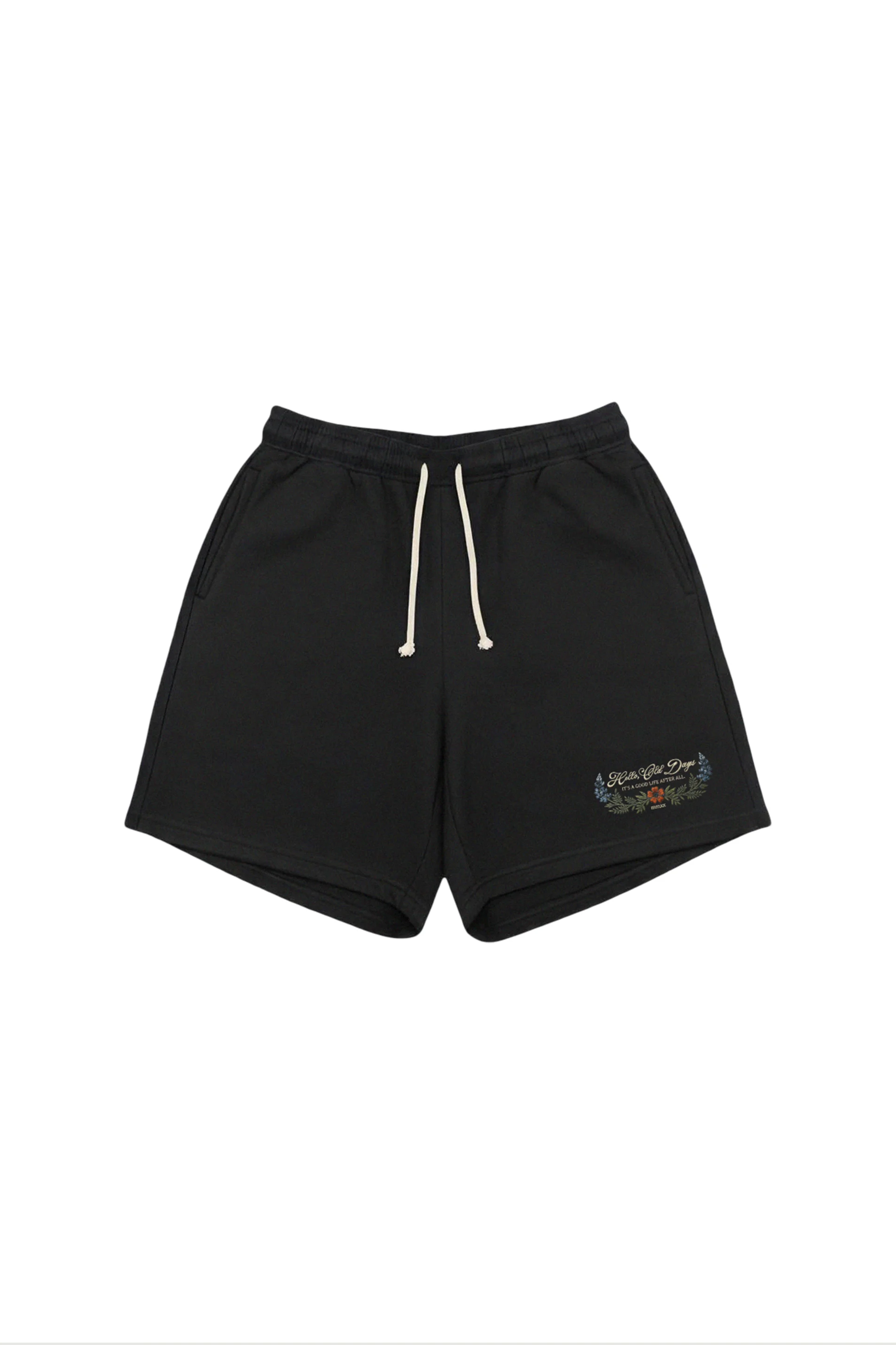 Botanical Sweatshorts Black