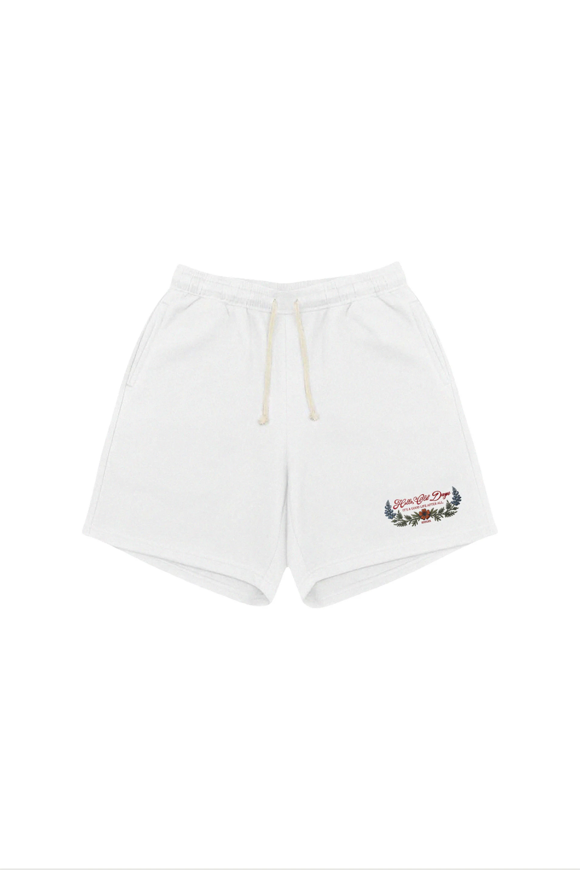 Botanical Sweatshorts White